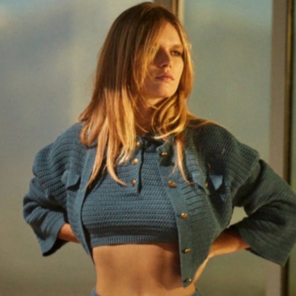 Zara cardigan and top set